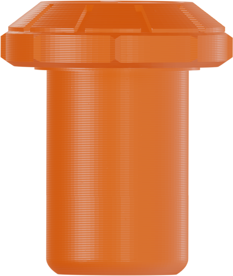 LexLight Grinder in Orange – 3D-gedruckte Kräutermühle aus PETG